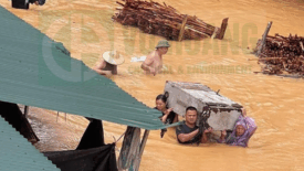 武黄公司员工携手支援台风11号后山区同胞